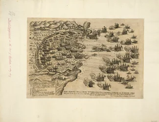 Wahre Darstellung des großen Sieges gegen die türkische Flotte am 15. Mai 1649 im Hafen von Focchie in Asien