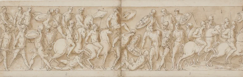 Römischer Angriff (Ende von LXXVI); barbarische Häuptlinge werden gefangen genommen (LXXVII); Aufbruch zu einer Schlacht mit den Sarmaten (Anfang von LXXVIII)