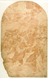 Christus ruft den heiligen Petrus, auf dem Wasser zu gehen
