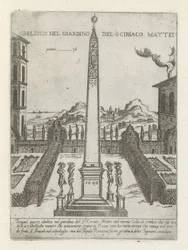 Obelisk im Garten von Ciriaco Mattei