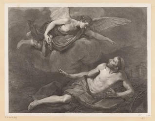Der heilige Franziskus von Assisi und der Engel