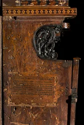 Lignaeanischer Kanonischer Chor, Intarsien von Giovanni Maria Platina 1484, Linke Seitenintarsie