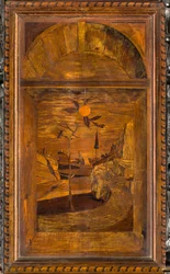 Lignaean-Kanonischer Chor, eingelegt von Giovanni Maria Platina 1484, oberer Stand