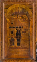 Lignaean-Kanonischer Chor, eingelegt von Giovanni Maria Platina 1484, oberer Stand