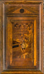 Lignaean Canonical Choir, eingelegt von Giovanni Maria Platina 1484, Oberer Stall