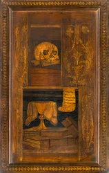 Kanonischer Chor aus Holz, Intarsien von Giovanni Maria Platina 1484, Oberer Stall