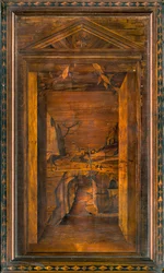 Lignaean Kanonischer Chor, eingelegt von Giovanni Maria Platina 1484, Oberer Stall