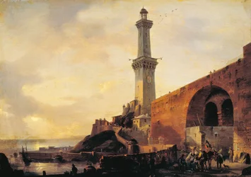 Genua, Blick auf den Leuchtturm