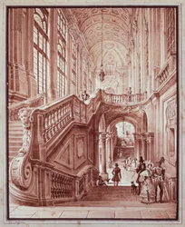 Halle des Palazzo Madama, von Giovanni Migliara