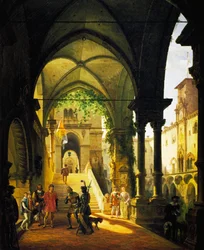 Ludwig XI. im Schloss Barolo von Giovanni Migliara