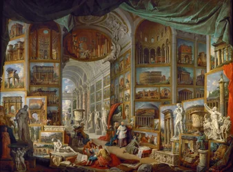 Bildergalerie mit Ansichten des antiken Rom