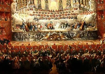 Konzert gegeben von Kardinal de La Rochefoucauld (1700-99) im Argentina-Theater in Rom, zur Feier der Hochzeit von Louis dem Dauphin (1729-65), Sohn von Louis XV, mit Marie-Josephe (1731-67) von Sachsen