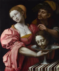 Giampietrino (1. Hälfte des 16. Jh.) Salome, Öl auf Holz ca. 1510-1520, National Gallery, London 68,6x57,2