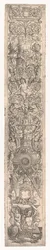 Ornamentale Tafel: Triton von einem Kind geritten