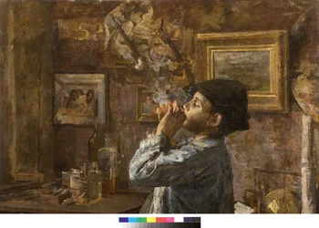 Ich bin auch ein Maler oder Dilettant oder Das Atelier des Malers, 1885