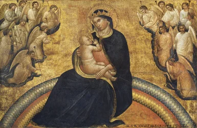 Madonna mit Kind und Engeln