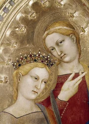 Heilige Katharina und Heilige Lucia - Öl auf Holz