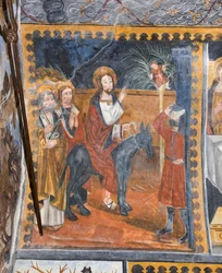 Geschichten von Christus: Einzug Jesu in Jerusalem, begrüßt mit Palmzweigen