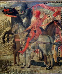 Episoden aus dem Leben des Heiligen Nikolaus von Bari (St. Nikolaus von Myra) - Predelle (Detail)