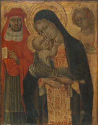 Madonna mit Kind und den Heiligen Hieronymus und Agnes, ca. 1465