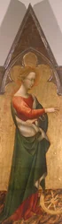 Polyptychon mit der Heiligen Katharina von Alexandrien, Detail