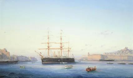 HMS Alexandra im Grand Harbour, Malta