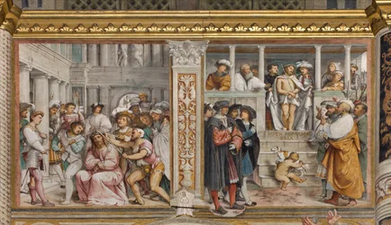 Zentrales Kirchenschiff, Vierter Südspan, Dornenkrönung, Ecce Homo