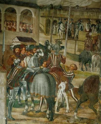 Vorbereitungen für ein Turnier