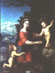 Madonna und Kind mit dem kleinen St. Johannes dem Täufer