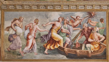Die Entführung der Helena, Das Trojanische Pferd, Kammer von Troja (Sala di Troia)
