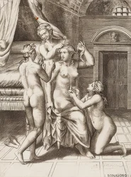 Venus vor den Grazien geschmückt