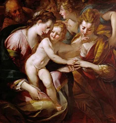 Die mystische Hochzeit der Heiligen Katharina, ca. 1616-1618