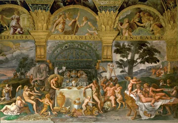 Bacchanal, aus dem Saal von Amor und Psyche