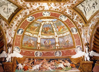 Kammer der Adler, Palazzo del Te, Mantua, Italien