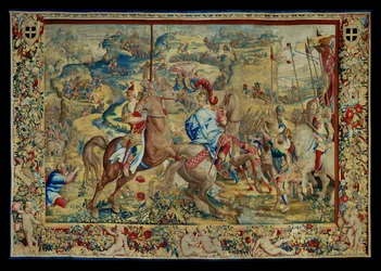 Die Geschichte von Scipio: Die Schlacht auf dem Plateau, vierter Teil des Wandteppichs