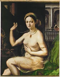 Dame bei ihrer Toilette
