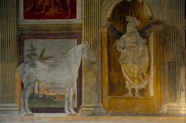 Der Saal der Pferde, Sala dei Cavalli, im Palazzo del Te, 1526-1534