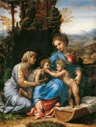 Die Heilige Familie mit Johannes dem Täufer als Junge und der Heiligen Elisabeth La Petite Sainte Famille