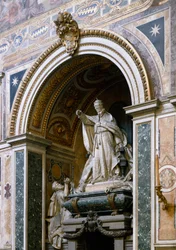 Blick auf das Denkmal für Papst Leo XIII (1810-1903) von Giulio Tadolini (1849-1918)