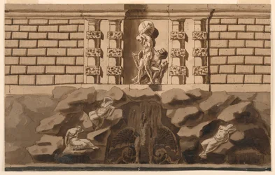 Brunnen und Grotte