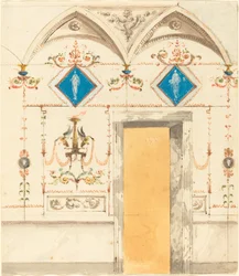 Pompejanische Wanddekoration