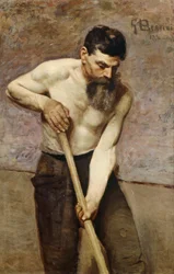 Grabenarbeiter, von Giuseppe Bertini