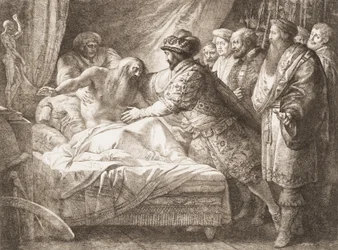 Allegorie der Malerei Der Tod von Leonardo da Vinci, ca. 1780-99