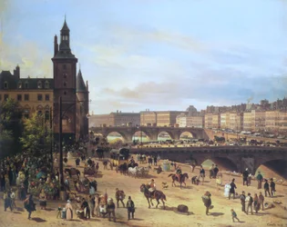 Blumenmarkt, Uhrturm, Pont au Change und Pont Neuf