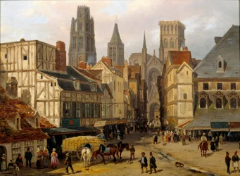 Place Haute, alte Turm in Rouen