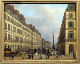 Rue Castiglione in Paris im Jahr 1829