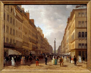 Ansicht der Rue de la Paix in Paris