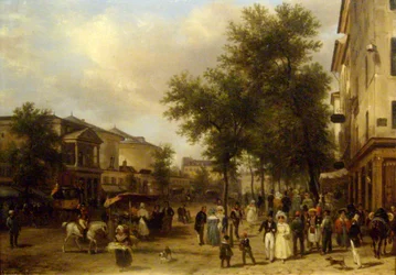 Ansicht des Boulevard Montmartre, in Paris