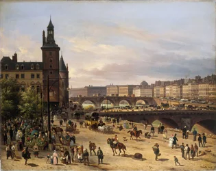 Le marché aux fleurs, la Tour de l
