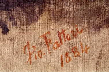 Selbstporträt im Alter von 59 Jahren, Detail der Signatur